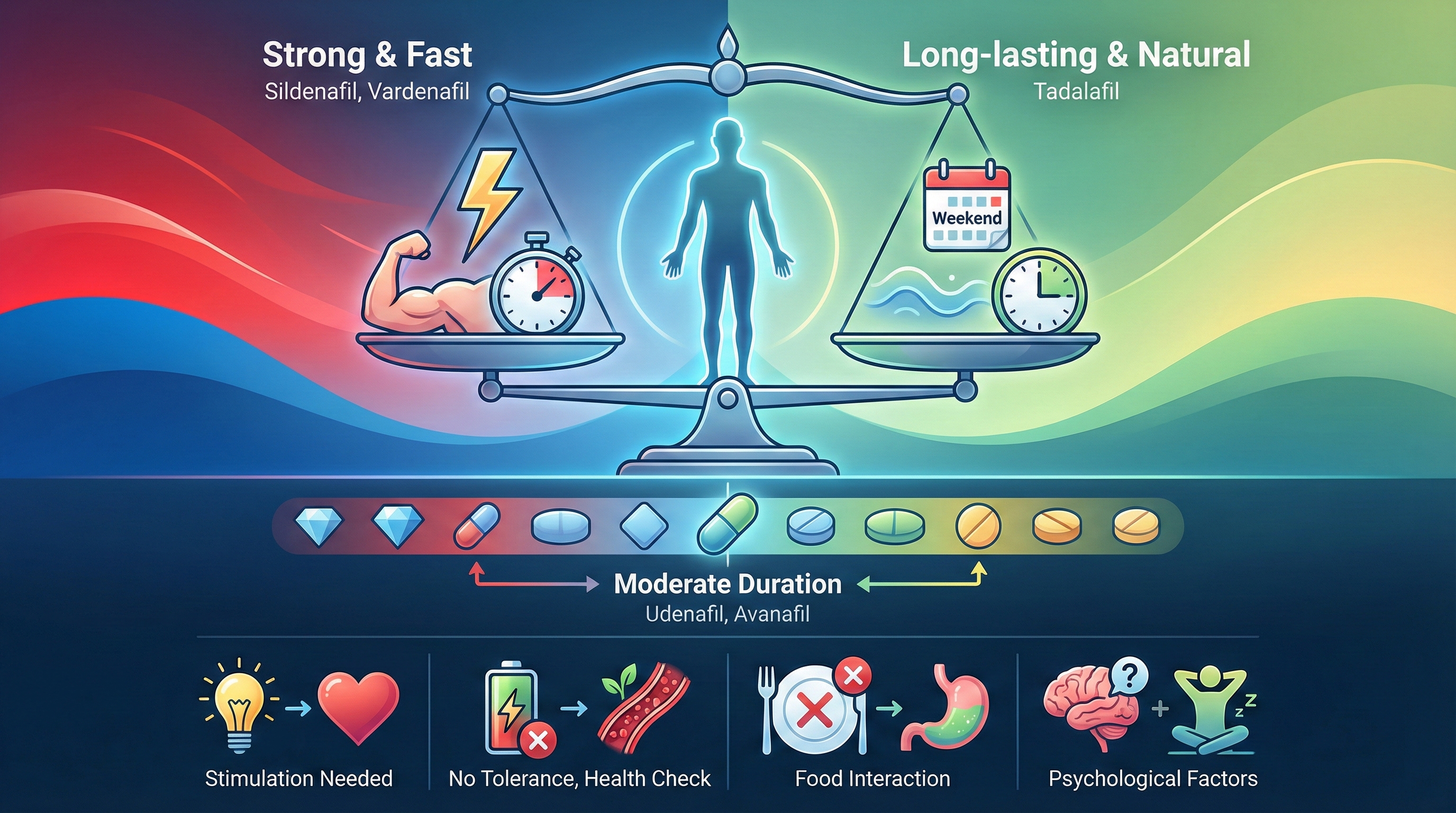 약물별 실제 효능과 지속시간 - 강직도와 지속력, 나에게 맞는 최적의 균형 찾기